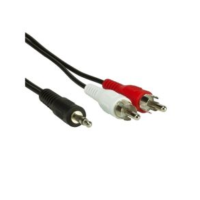Universal MP3/AUX Mini-Jack til 2xPhono, 1.5m