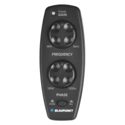 Blaupunkt GTw 190 A 12 Volt 5x8" Aktiv slimfit subwoofer til bil med fjernbetjening