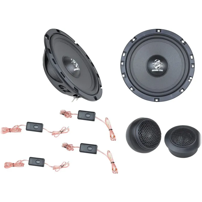 Ground Zero Iridium GZIC 650FX 6.5� Slimline komponent h�jttaler til bil s�t
