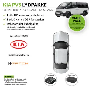 Kia PV5 lydpakke med subwoofer og forst�rker