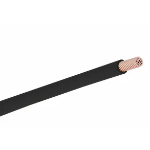 Str�mledning 1 mm� Sort, Lbm