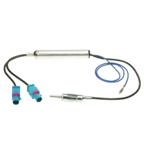 Antenneadapter med dobbelt FAKRA til DIN med Phantom forst�rker