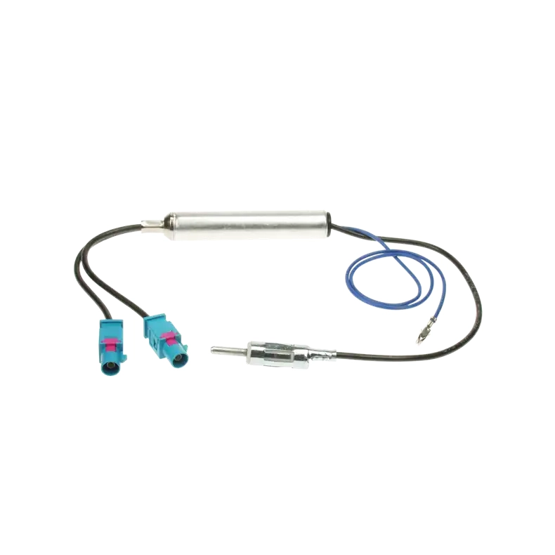 Antenneadapter med dobbelt FAKRA til DIN med Phantom forst�rker