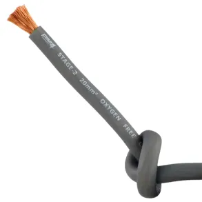 Str�mkabel OFC Gr� l�bende meter � 20mm2
