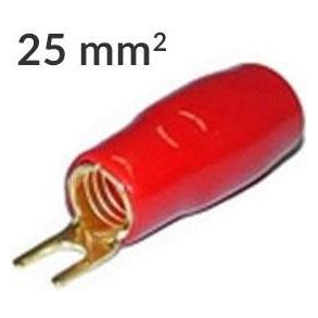 Gaffelsko 25mm� R�d, 1 stk