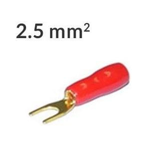 Gaffelsko 2.5mm� R�d, 1 stk