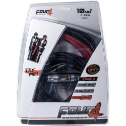 10mm� OFC  Kabels�t til montering af forst�rker i bil