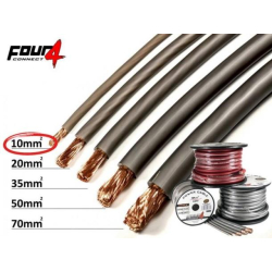 Str�mkabel 10mm� OFC Gr�, Lbm