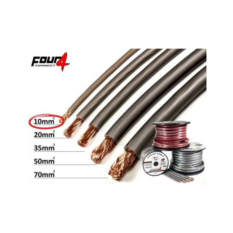 Str�mkabel 10mm� OFC Gr�, Lbm