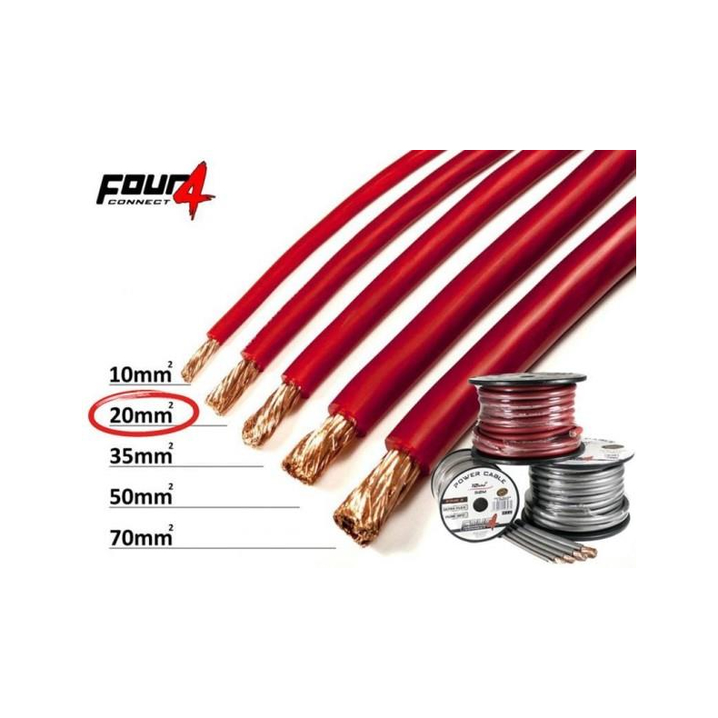 Str�mkabel 10mm� OFC R�d, Lbm