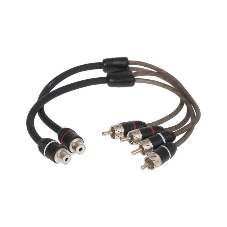 Phono Y-kabel 0.40 meter (1 hun og 2 hanner) 2 Stk Stage 2