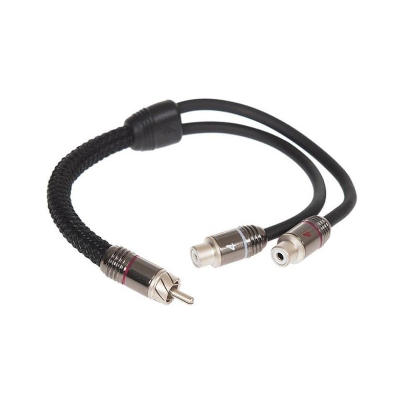 Phono Y-kabel 0.40 meter (1 han og 2 hunner) Stage 3