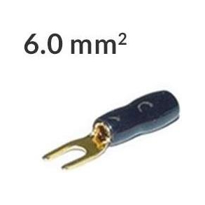 Gaffelsko 6mm� Sort, 1 stk