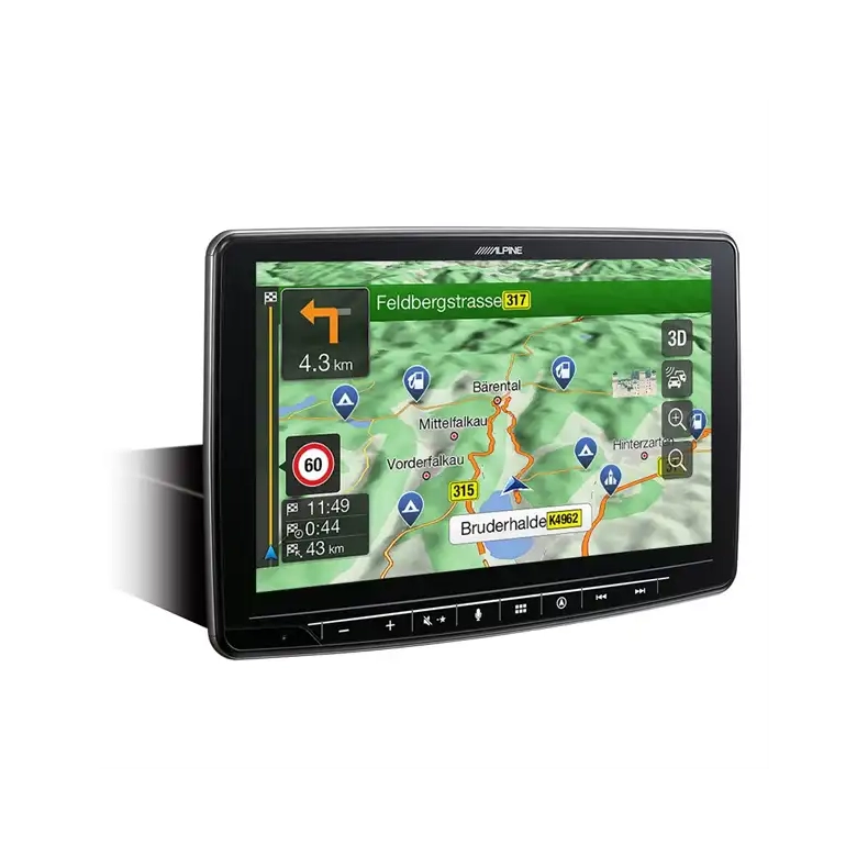 Alpine INE-F904DC Halo9 Autoradio med navi og camper/truck kort