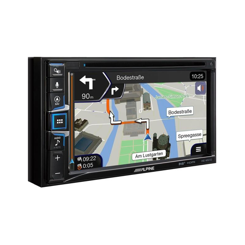 Alpine INE-W611D Autoradio med CD/DVD, Navigation, DAB+, Apple CarPlay og Android Auto