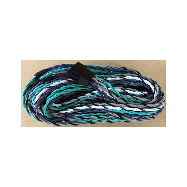 Kabels�t fra forst�rker til ISO 5 meter 1,5 mm2 kabel