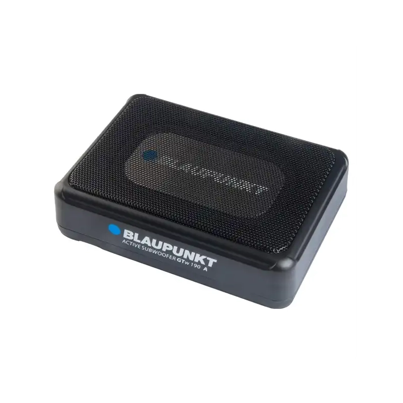 Blaupunkt GTW 190 A Aktiv slimfit subwoofer i kabinet med fjernbetjening (24 VOLT)