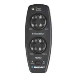 Blaupunkt GTW 190 A Aktiv slimfit subwoofer i kabinet med fjernbetjening (24 VOLT)