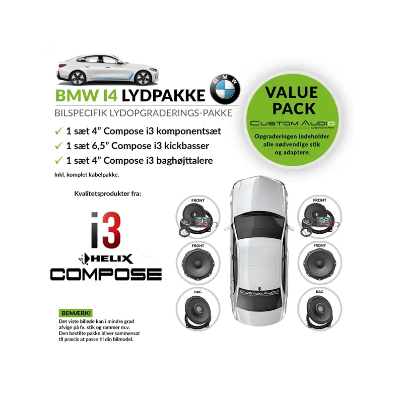 BMW i4 h�jttaler lydpakke 1.3 med Helix Compose i3