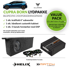 Cupra Born subwoofer og forst�rker lydpakke