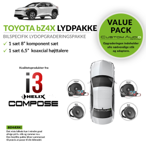 Toyota bZ4X h�jttaler lydpakke