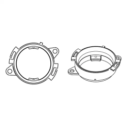 Helix Compose CFMK25 PSA.1 Til Citroen, Fiat & Peugeot 0.75"/1" FlexMount Diskant h�jttalerrammer