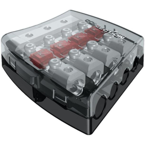 Connection BFD 41 Fordeler blok med sikringsholder til 3 x 25mm2, 1 x 35mm2 og 1 x 50mm2 str�mkabel