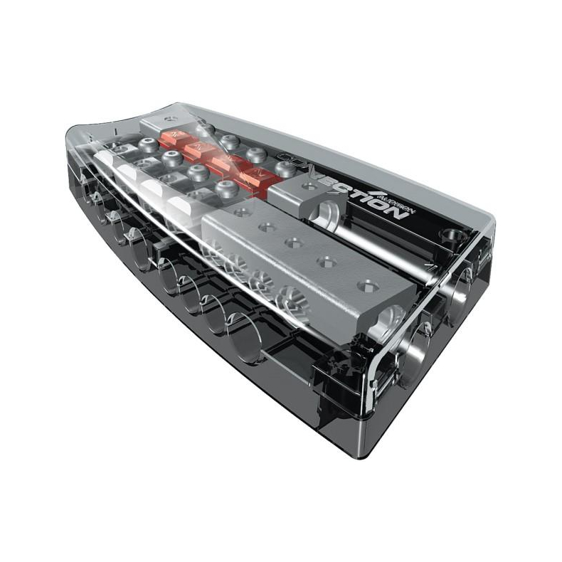 Connection SFD 41C Fordeler blok med sikringsholder til 2 x 50mm2, 3 x 25mm2 og 1 x 35mm2 str�mkabel