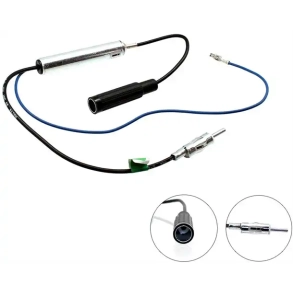 Antenneadapter DIN hun til DIN han med Phantom forst�rker