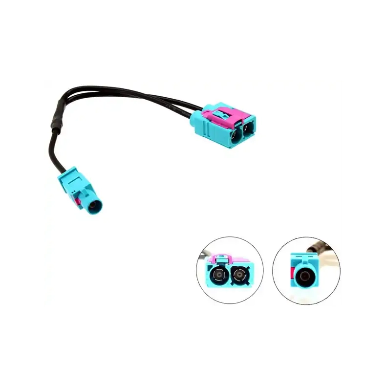 Antenneadapter med dobbelt Fakra hun til enkelt Fakra han