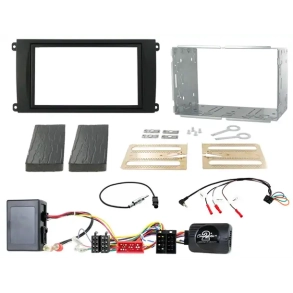 Komplet 2-DIN monteringss�t til Porsche Cayenne (9PA) m. PCM 2.1 & fiberoptik lydsystem