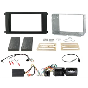 Komplet 2-DIN monteringss�t til Porsche Cayenne (9PA) m. PCM 3.0 & fiberoptik lydsystem