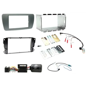Komplet 2-DIN monteringss�t til Seat Ibiza (6J/6P) (Nite sort)