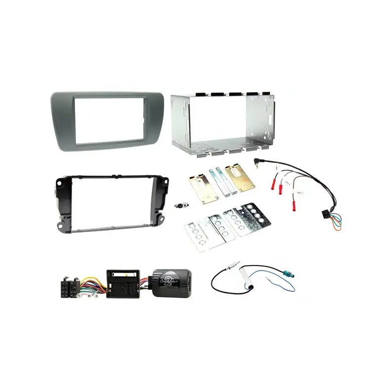 Komplet 2-DIN monteringss�t til Seat Ibiza (6J/6P) (Nite sort)