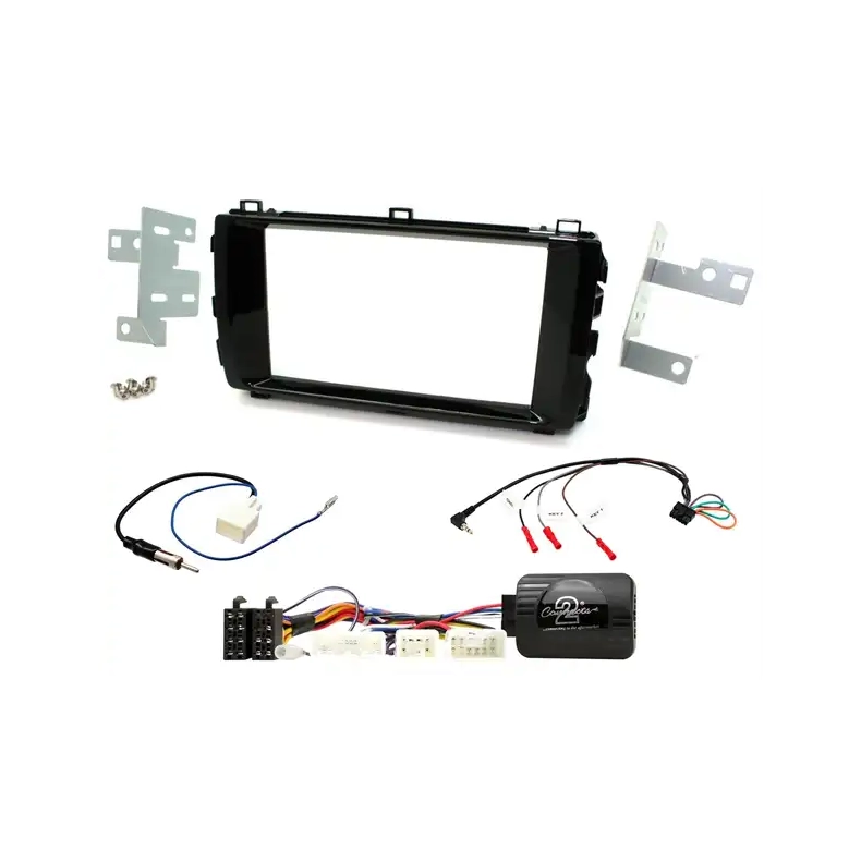 Komplet 2-DIN monteringss�t til Toyota Auris (E180) (Pianosort)