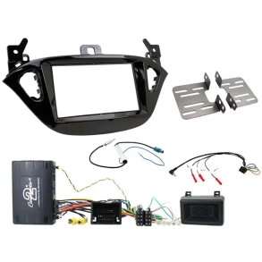 Komplet 2-DIN monteringss�t til Opel Adam & Corsa (E) Pianosort