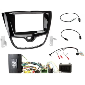 Komplet 2-DIN monteringss�t til Opel Karl (Pianosort)