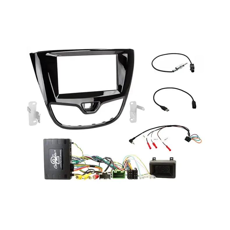 Komplet 2-DIN monteringss�t til Opel Karl (Pianosort)