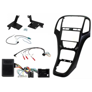 Komplet 2-DIN monteringss�t til Opel Astra (J) (Sort)