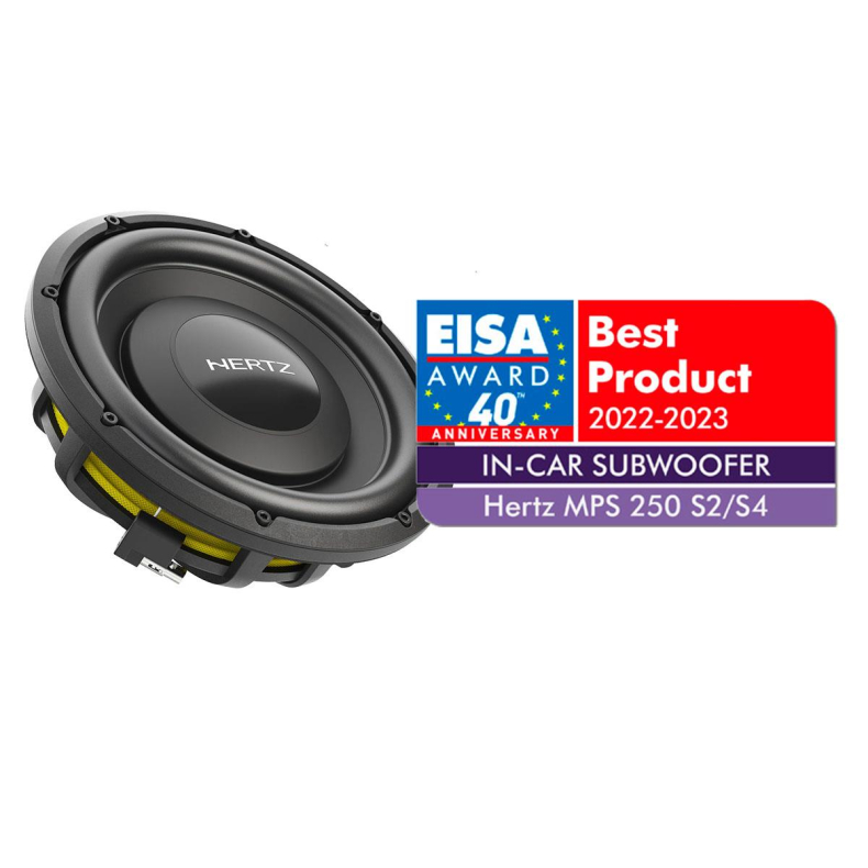 Hertz Mille Pro MPS 250 S2 2 Ohm Slimfit 10" subwoofer l�s enhed