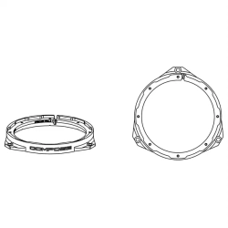 Helix Compose CFMK165 FIAT.1 Til Alfa Romeo, Citroen, Dacia, Fiat, Ford, Iveco, Nissan, Opel & Peugeot 6.5" FlexMount H�jttalerrammer