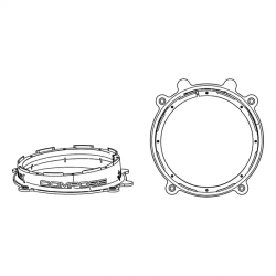 Helix Compose CFMK200 TES.1 Til Tesla Model 3 & Model Y 8" FlexMount H�jttalerrammer