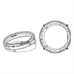 Helix Compose CFMK200 TES.2 Til Tesla Model S & Model X 8" FlexMount H�jttalerrammer