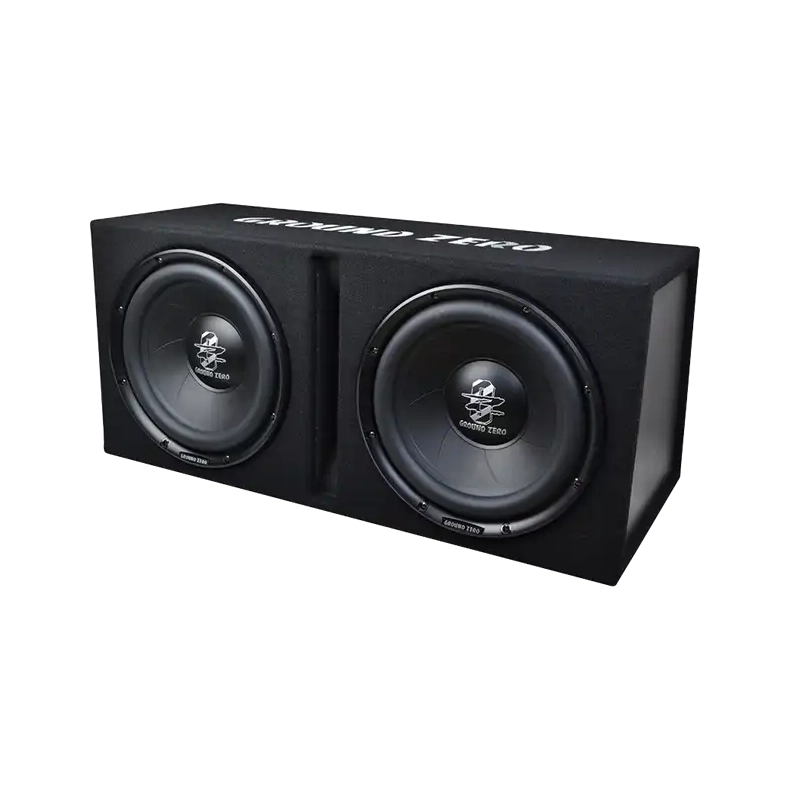 Ground Zero GZIB 30BR 12" subwoofer i kabinet til bil