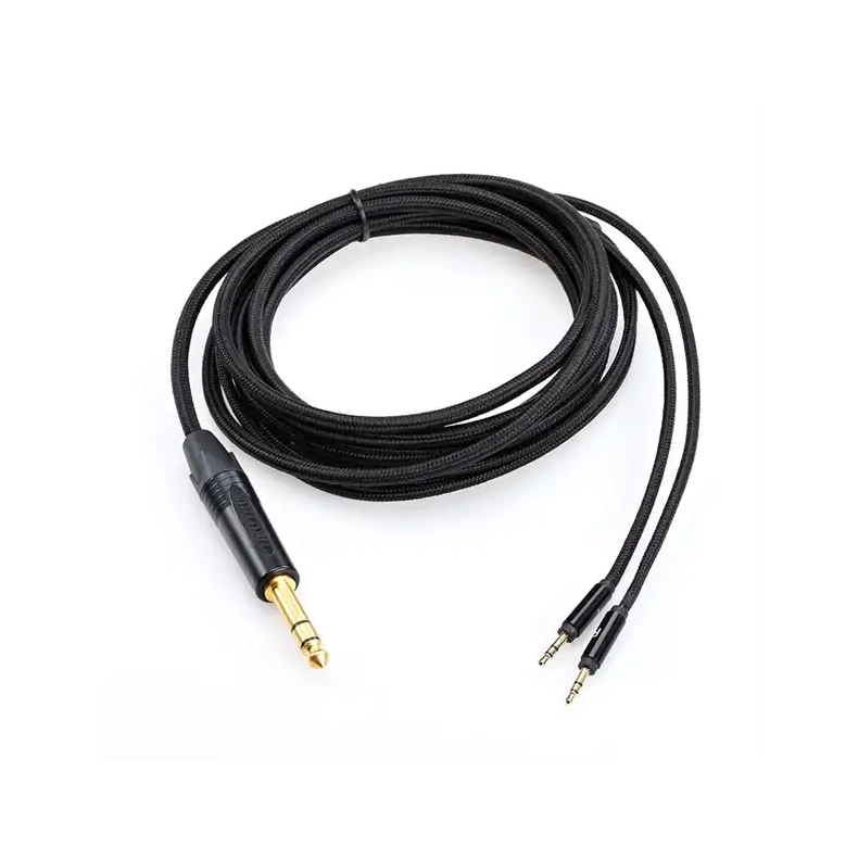 Hifiman H�retelefon kabel med 6.35mm Jackstik 3 Meter