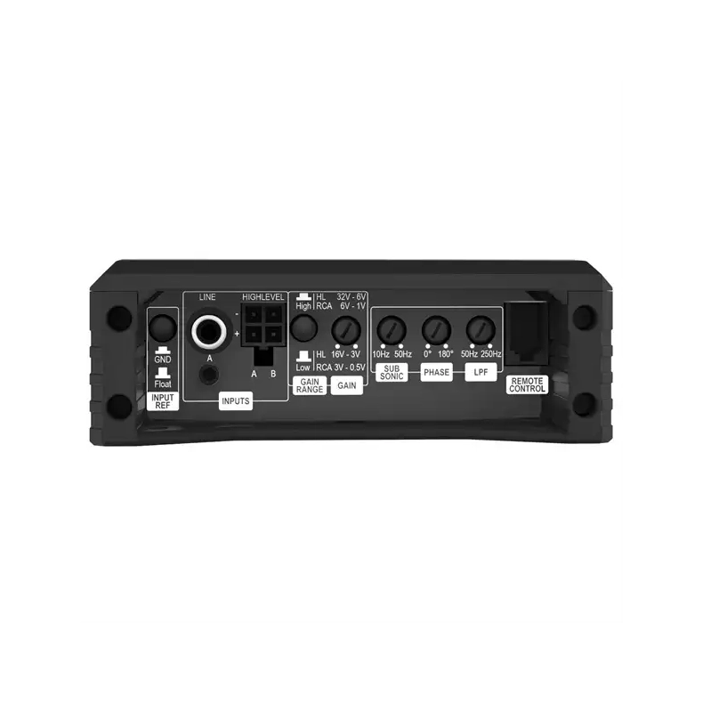 Helix Amplify 201 X-Over 1-kanals monoblok forst�rker til bil med fjernbetjening