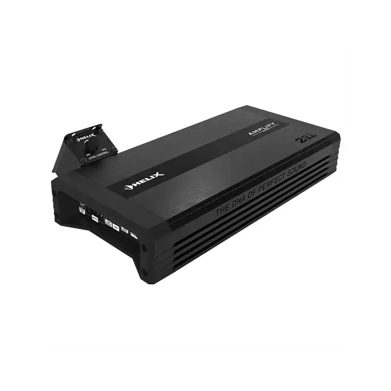 Helix Amplify 201 X-Over 1-kanals monoblok forst�rker til bil med fjernbetjening
