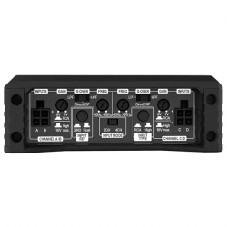 Helix Amplify 201 X-Over 1-kanals monoblok forst�rker til bil med fjernbetjening