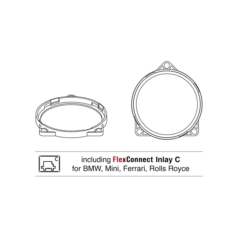 Helix Compose CFMK100 BMW.1 Til BMW, Ferrari, McLaren, Mini & Rolls Royce 4" FlexMount H�jttalerrammer