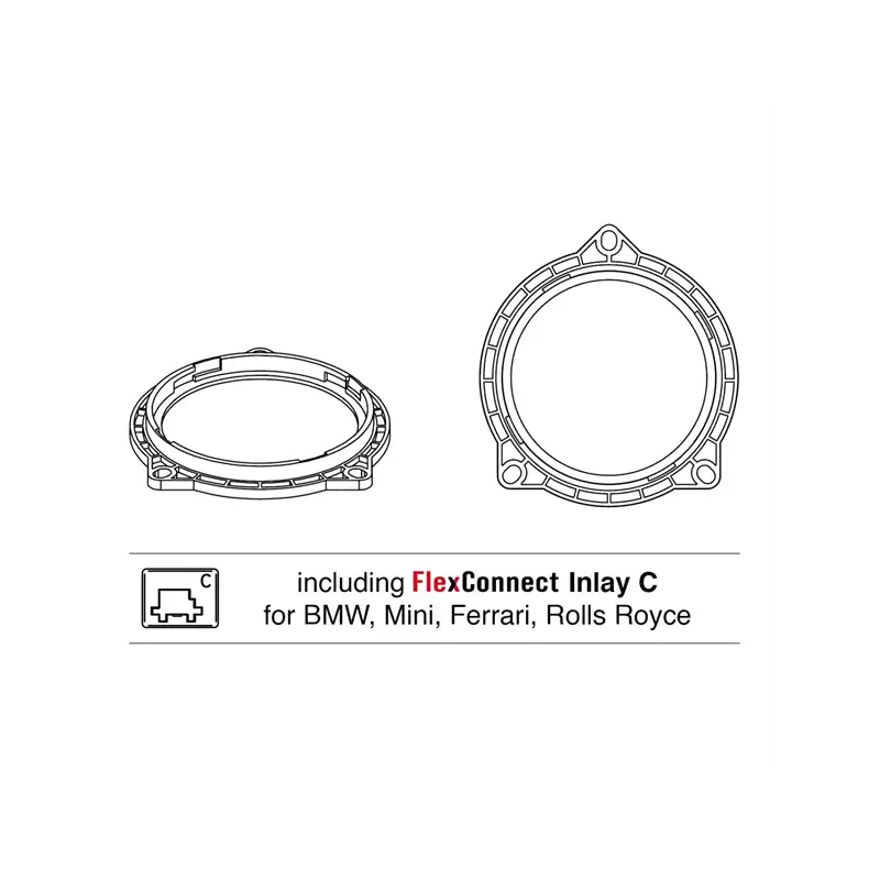 Helix Compose CFMK100 BMW.2 Til BMW & Rolls Royce 4" FlexMount H�jttalerrammer